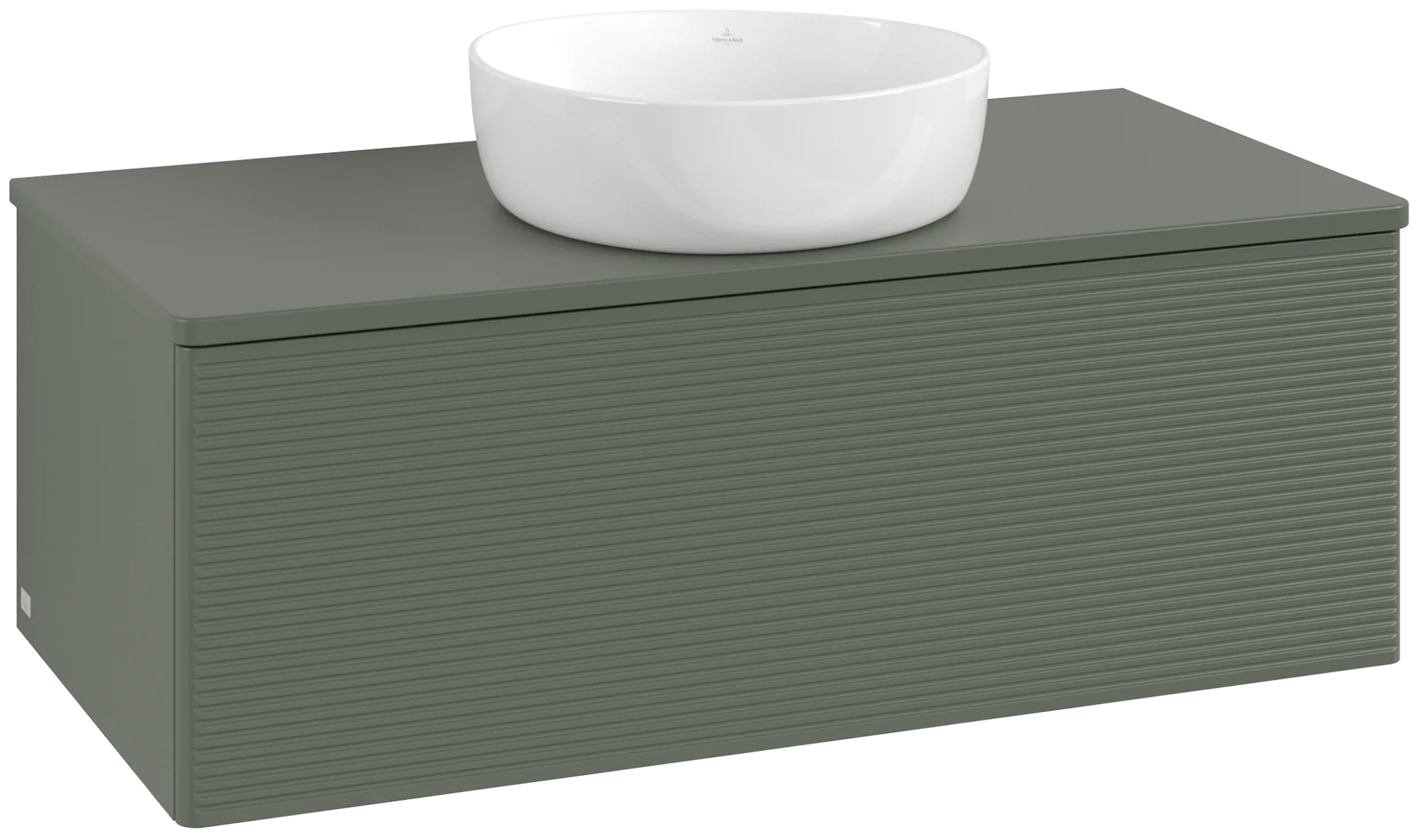 Bild von VILLEROY BOCH Antao Waschbeckenunterschrank, 1 Auszug, 1000 x 360 x 500 mm, Front mit Struktur, Leaf Green Matt Lacquer / Leaf Green Matt Lacquer #K31110HL