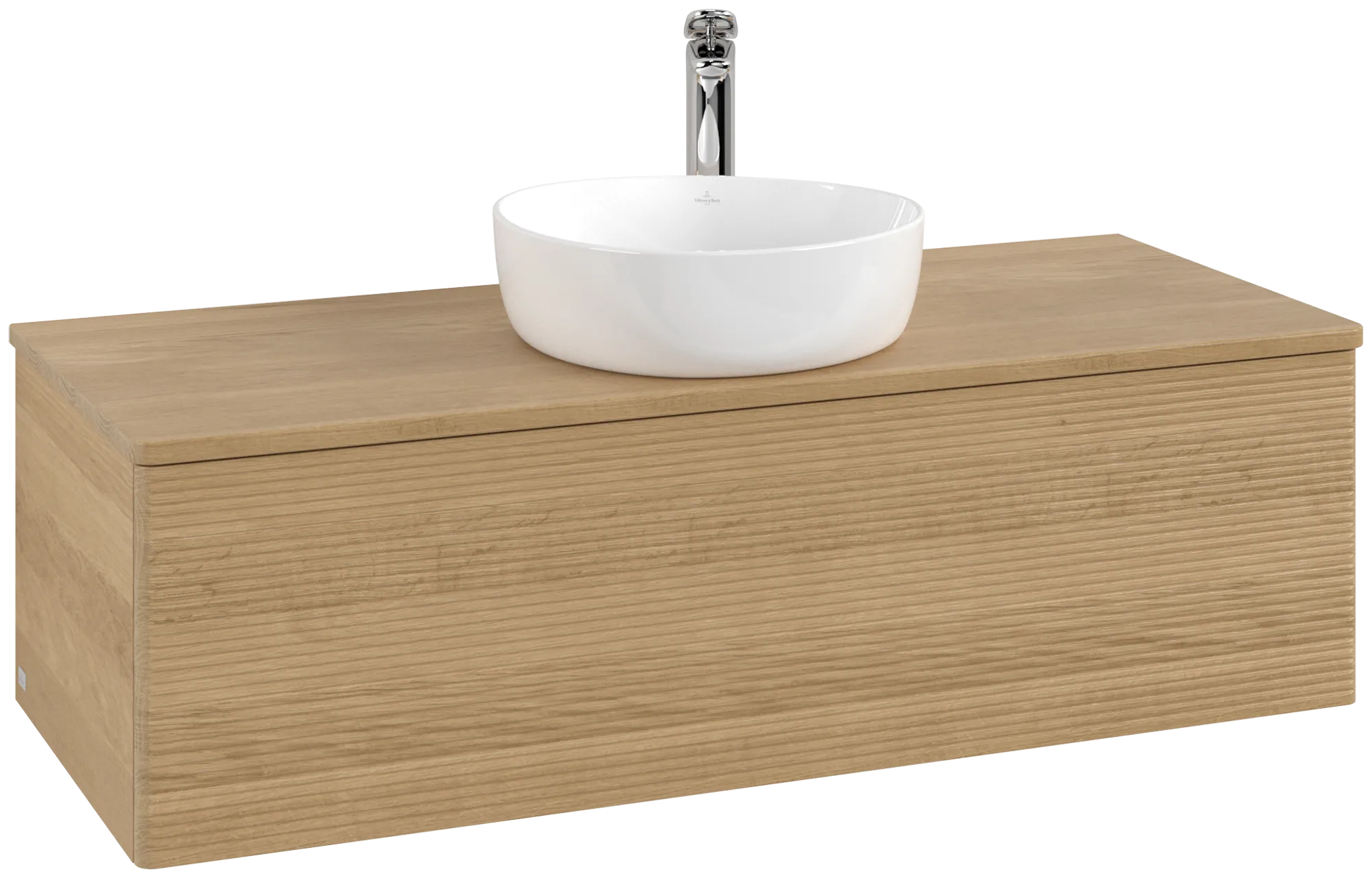 Bild von VILLEROY BOCH Antao Waschbeckenunterschrank, 1 Auszug, 1200 x 360 x 500 mm, Front mit Struktur, Honey Oak / Honey Oak #K32151HN