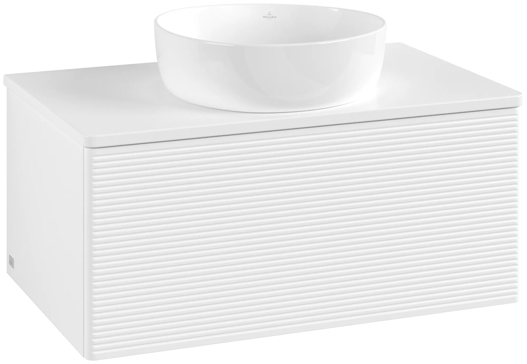 Bild von VILLEROY BOCH Antao Waschbeckenunterschrank, 1 Auszug, 800 x 360 x 500 mm, Front mit Struktur, White Matt Lacquer / White Matt Lacquer #K30150MT