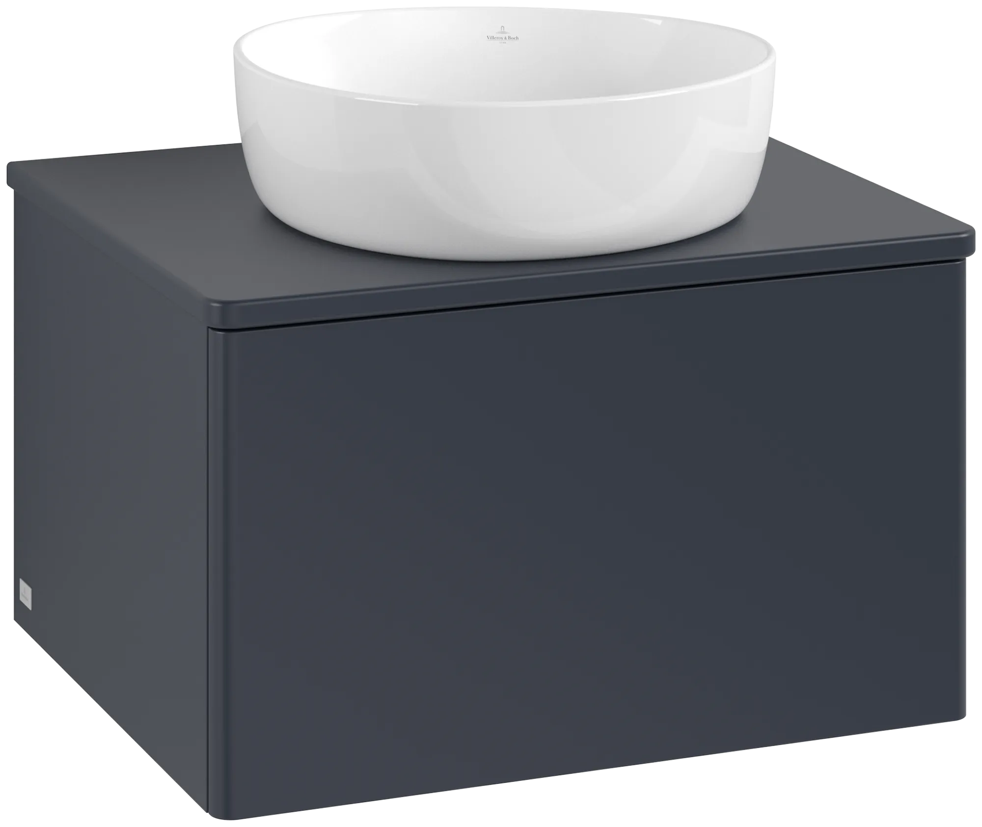 Bild von VILLEROY BOCH Antao Waschbeckenunterschrank, 1 Auszug, 600 x 360 x 500 mm, Front ohne Struktur, Midnight Blue Matt Lacquer / Midnight Blue Matt Lacquer #K29050HG