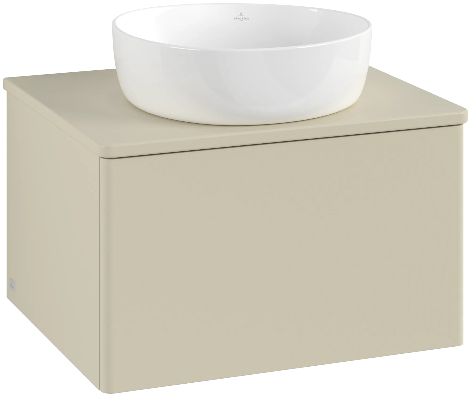 Bild von VILLEROY BOCH Antao Waschbeckenunterschrank, 1 Auszug, 600 x 360 x 500 mm, Front ohne Struktur, Silk Grey Matt Lacquer / Silk Grey Matt Lacquer #K29050HJ