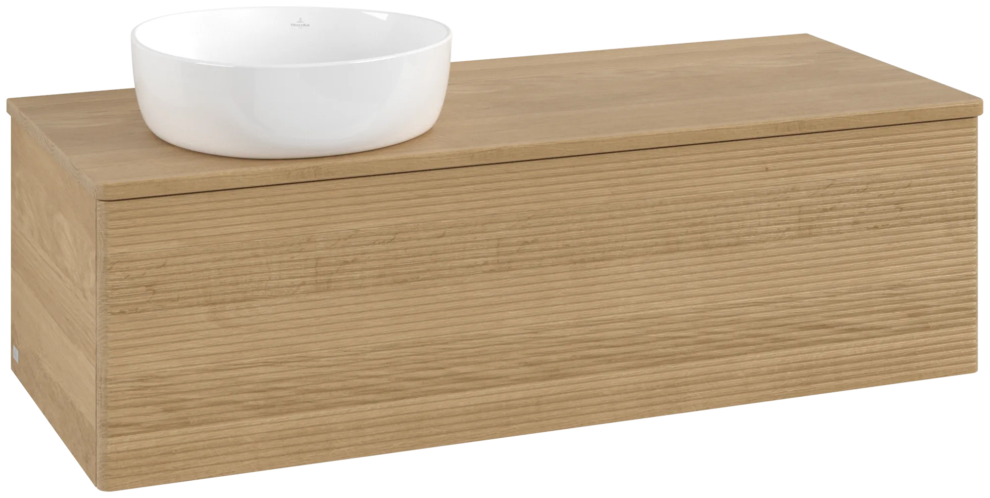 Bild von VILLEROY BOCH Antao Waschbeckenunterschrank, 1 Auszug, 1200 x 360 x 500 mm, Front mit Struktur, Honey Oak / Honey Oak #K33111HN