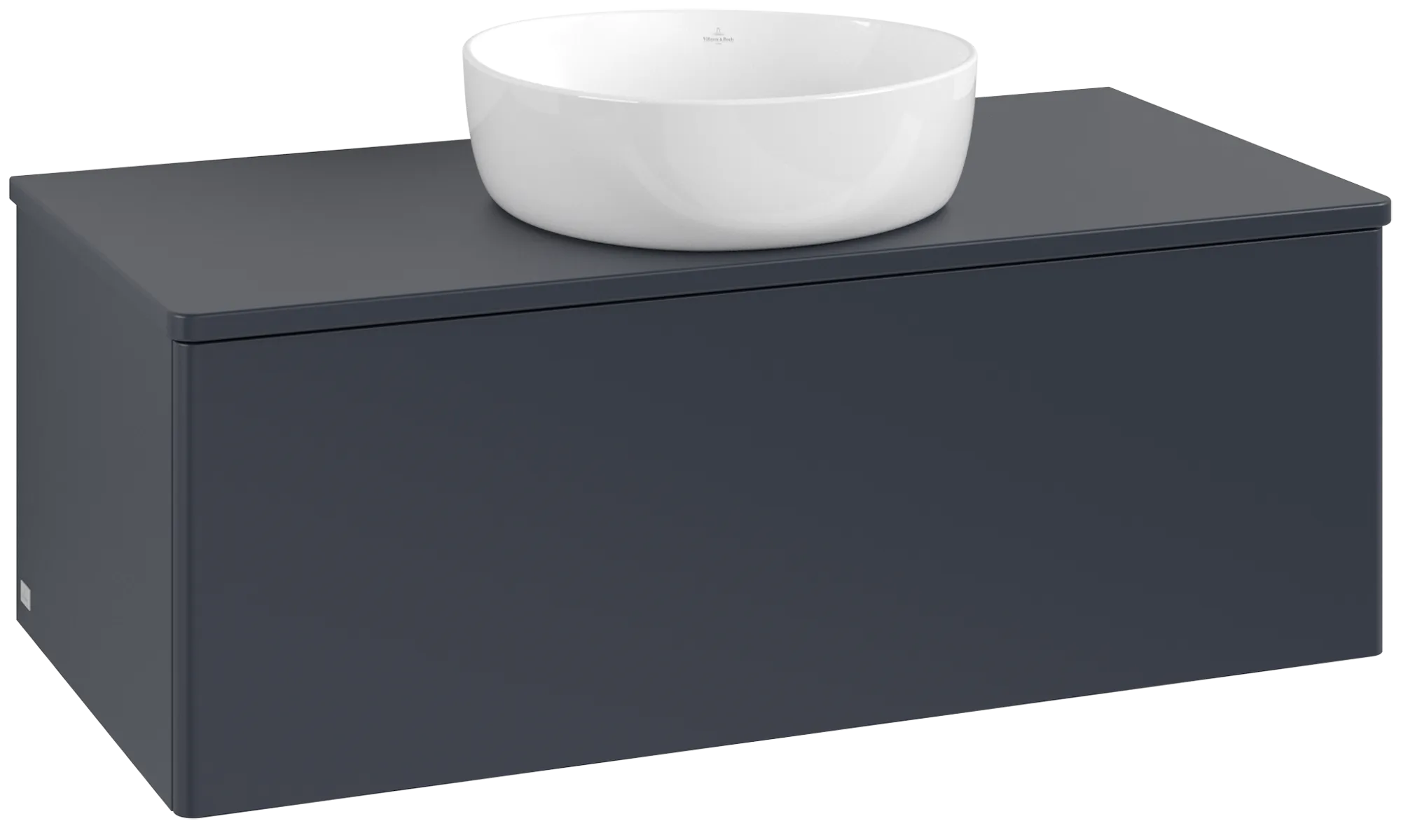 Obrázek VILLEROY BOCH Antao Vanity unit, 1 pull-out compartment, 1000 x 360 x 500 mm, Front without structure, Midnight Blue Matt Lacquer / Midnight Blue Matt Lacquer #K31050HG