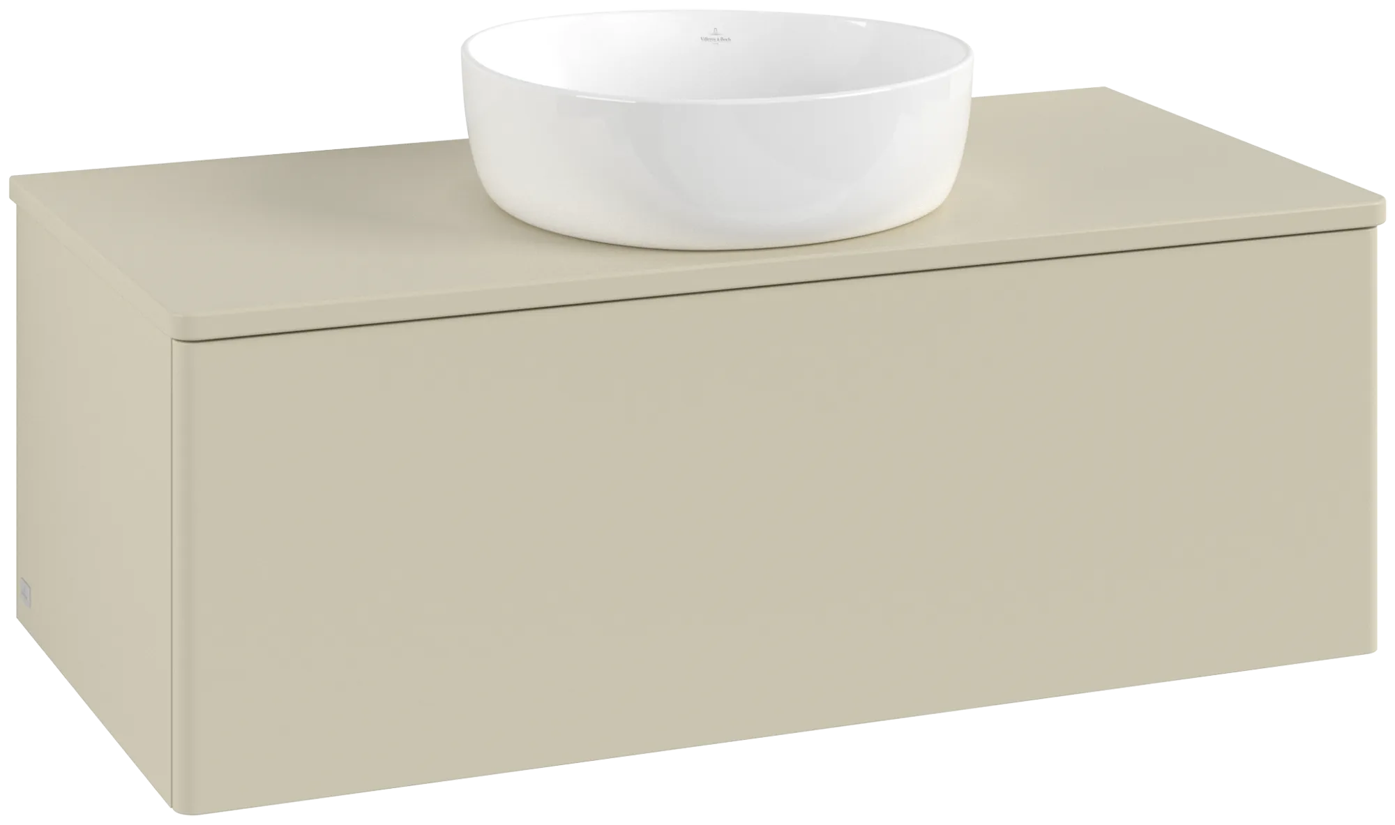Obrázek VILLEROY BOCH Antao Vanity unit, 1 pull-out compartment, 1000 x 360 x 500 mm, Front without structure, Silk Grey Matt Lacquer / Silk Grey Matt Lacquer #K31050HJ