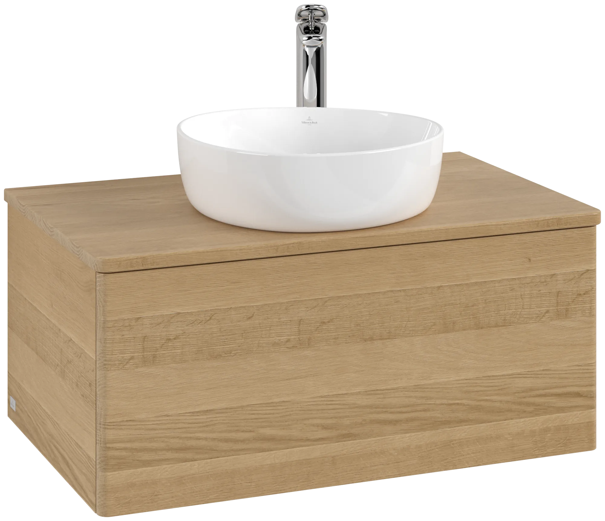 Bild von VILLEROY BOCH Antao Waschbeckenunterschrank, 1 Auszug, 800 x 360 x 500 mm, Front ohne Struktur, Honey Oak / Honey Oak #K30051HN