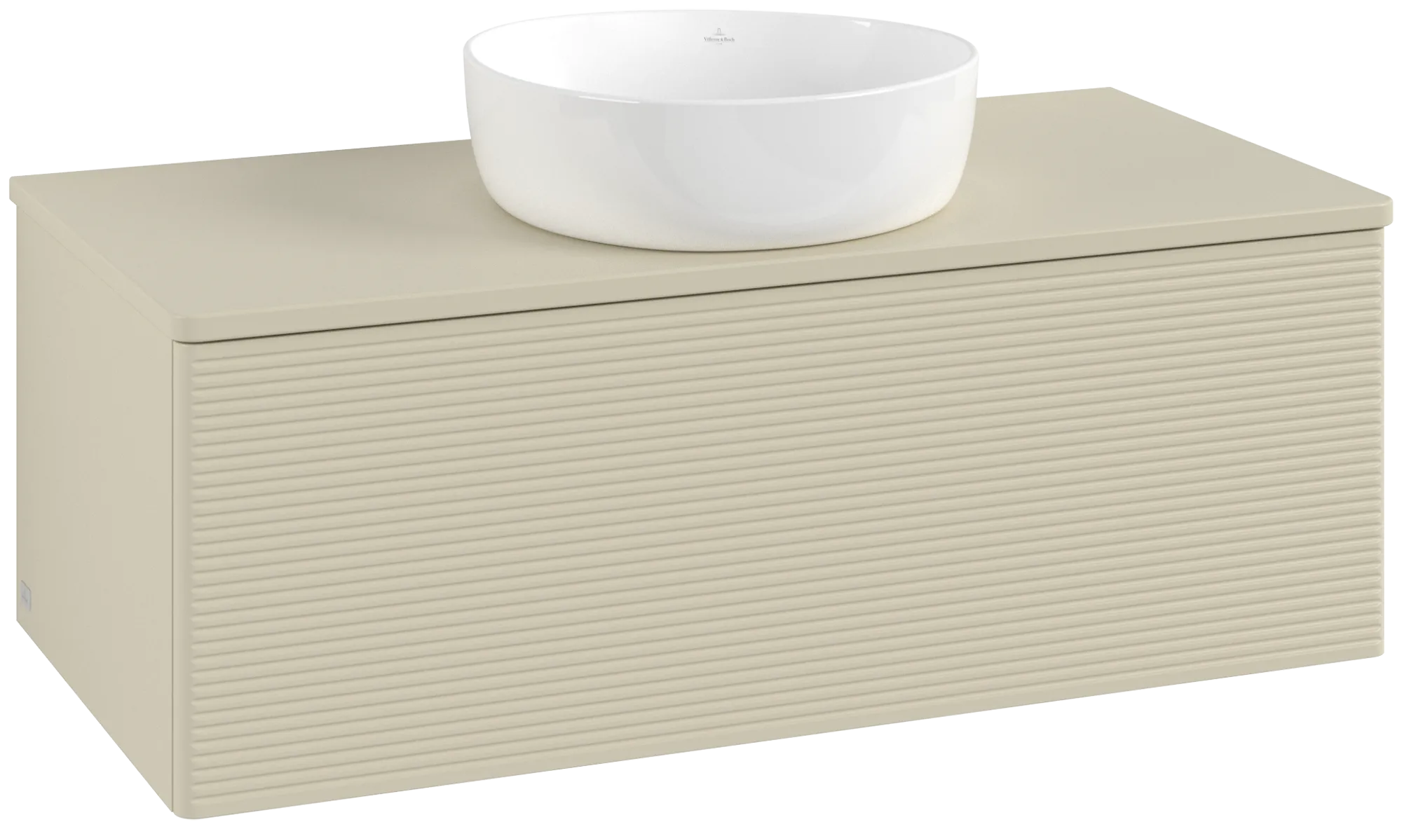 Bild von VILLEROY BOCH Antao Waschbeckenunterschrank, 1 Auszug, 1000 x 360 x 500 mm, Front mit Struktur, Silk Grey Matt Lacquer / Silk Grey Matt Lacquer #K31150HJ