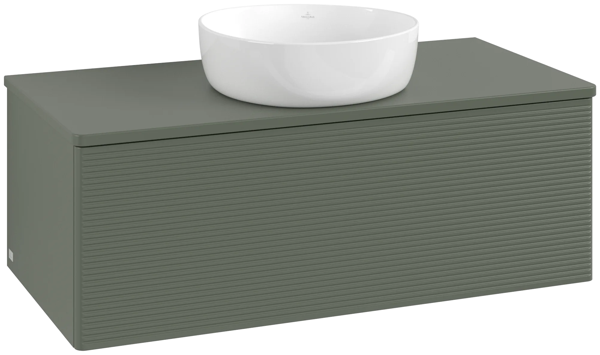 Bild von VILLEROY BOCH Antao Waschbeckenunterschrank, 1 Auszug, 1000 x 360 x 500 mm, Front mit Struktur, Leaf Green Matt Lacquer / Leaf Green Matt Lacquer #K31150HL