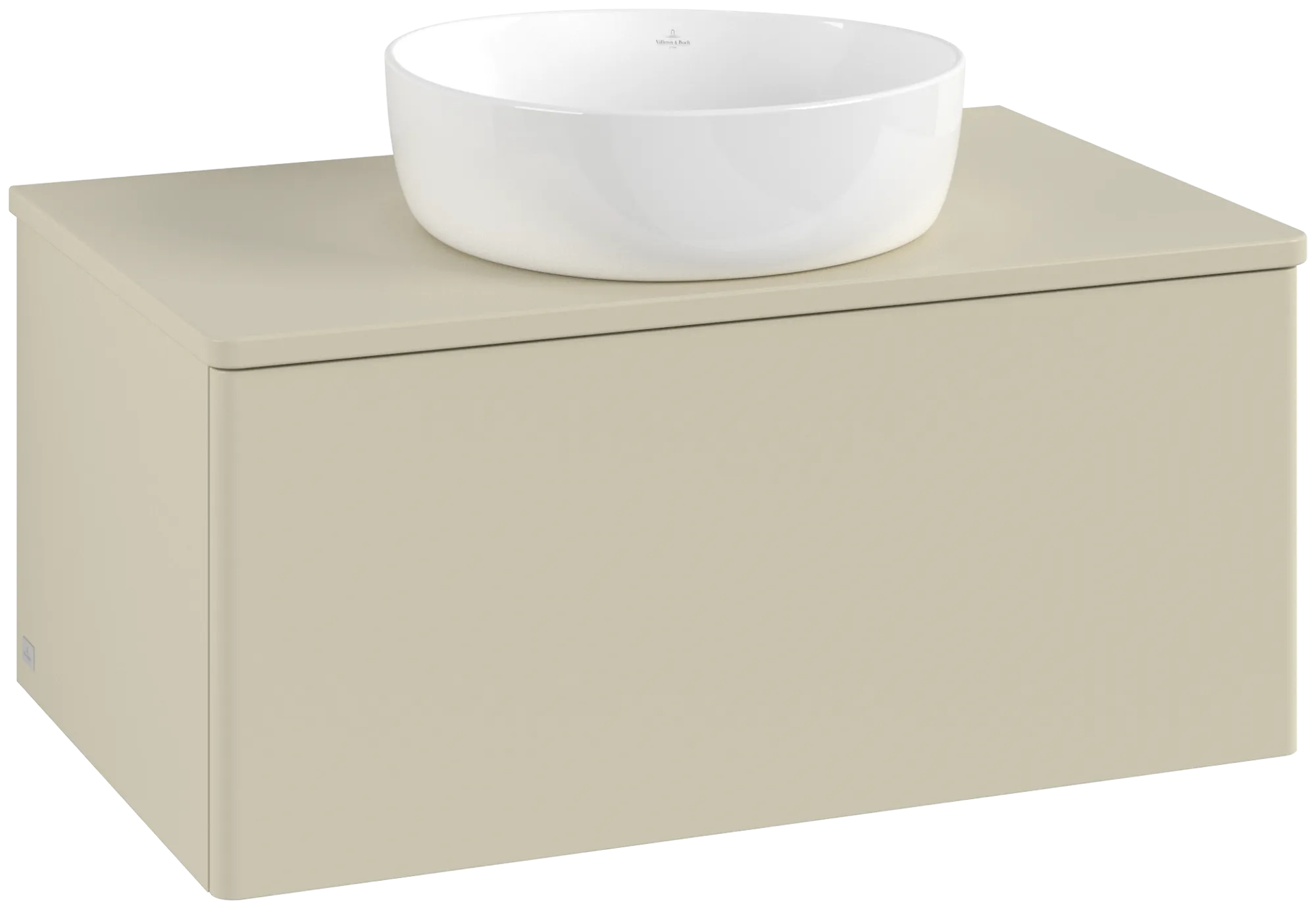 Bild von VILLEROY BOCH Antao Waschbeckenunterschrank, 1 Auszug, 800 x 360 x 500 mm, Front ohne Struktur, Silk Grey Matt Lacquer / Silk Grey Matt Lacquer #K30050HJ