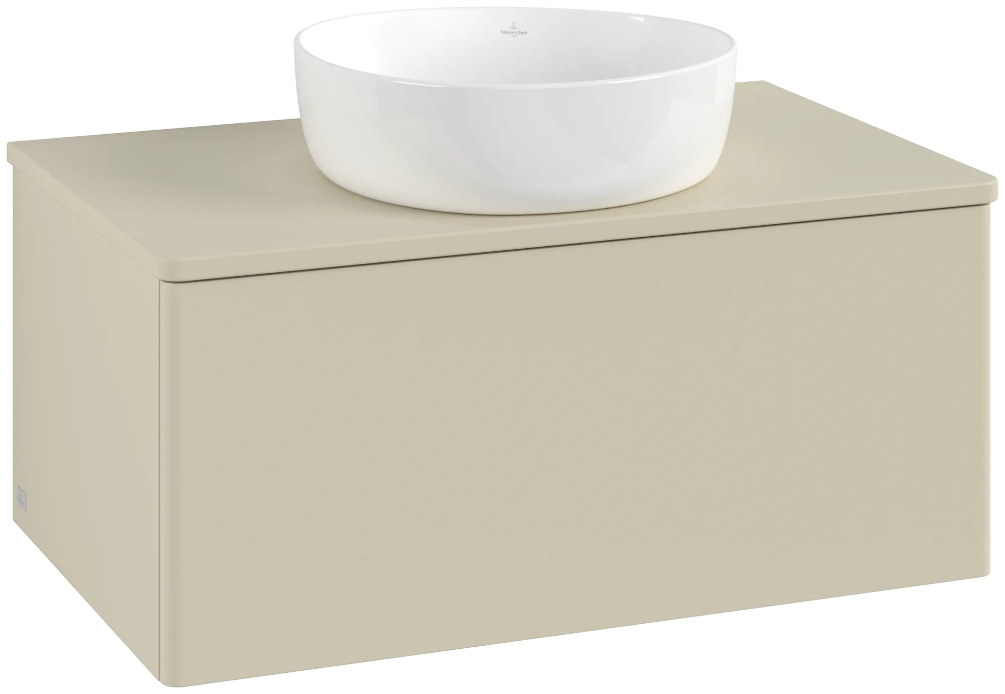 Bild von VILLEROY BOCH Antao Waschbeckenunterschrank, 1 Auszug, 800 x 360 x 500 mm, Front ohne Struktur, Silk Grey Matt Lacquer / Silk Grey Matt Lacquer #K30010HJ
