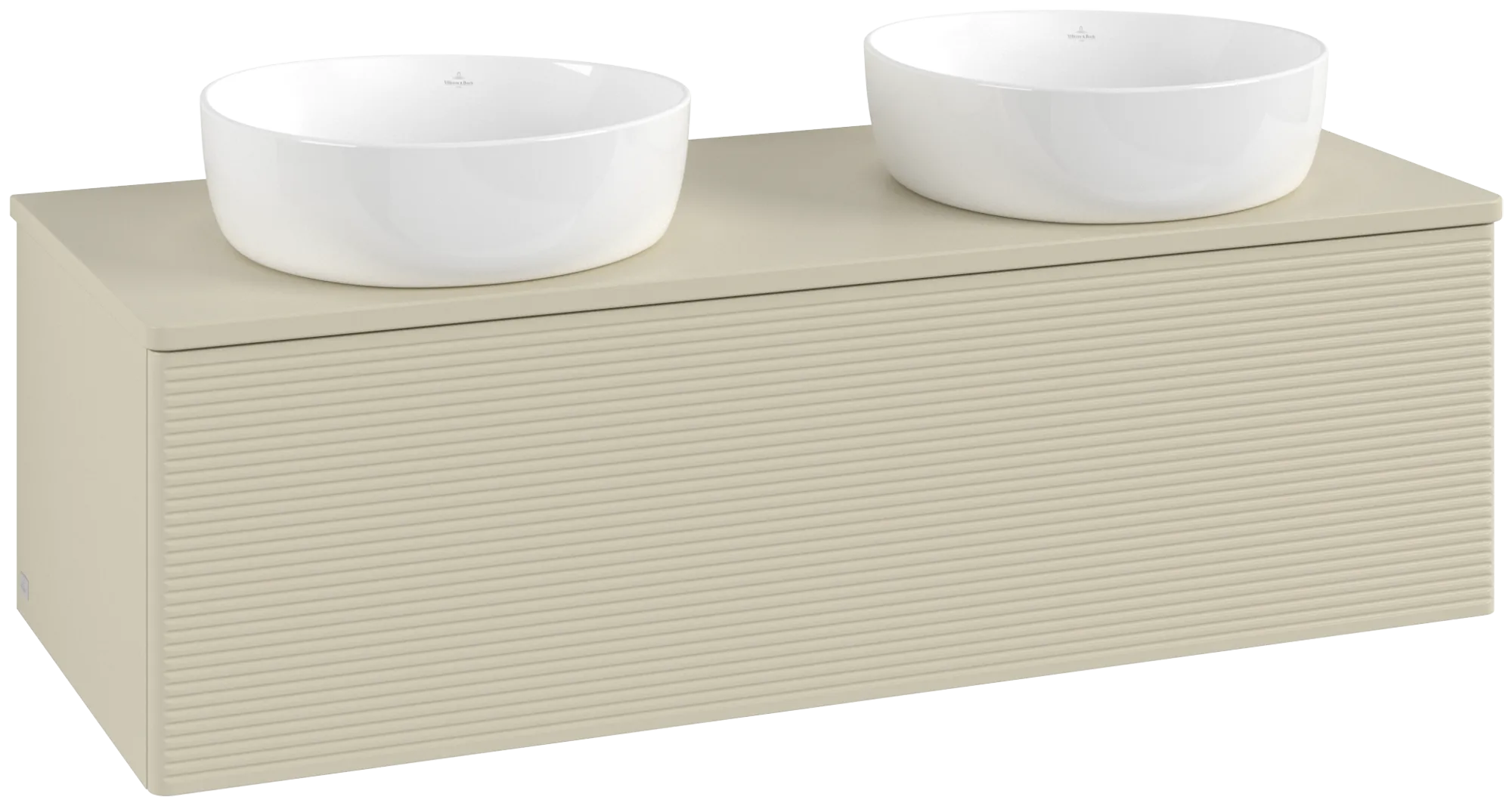 Bild von VILLEROY BOCH Antao Waschbeckenunterschrank, 1 Auszug, 1200 x 360 x 500 mm, Front mit Struktur, Silk Grey Matt Lacquer / Silk Grey Matt Lacquer #K35110HJ