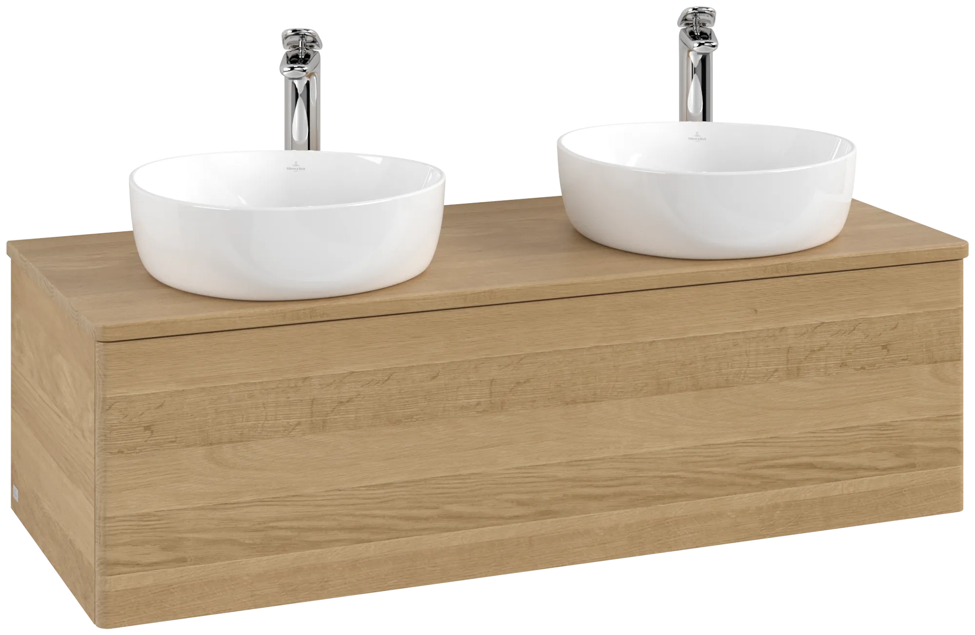Bild von VILLEROY BOCH Antao Waschbeckenunterschrank, 1 Auszug, 1200 x 360 x 500 mm, Front ohne Struktur, Honey Oak / Honey Oak #K35051HN
