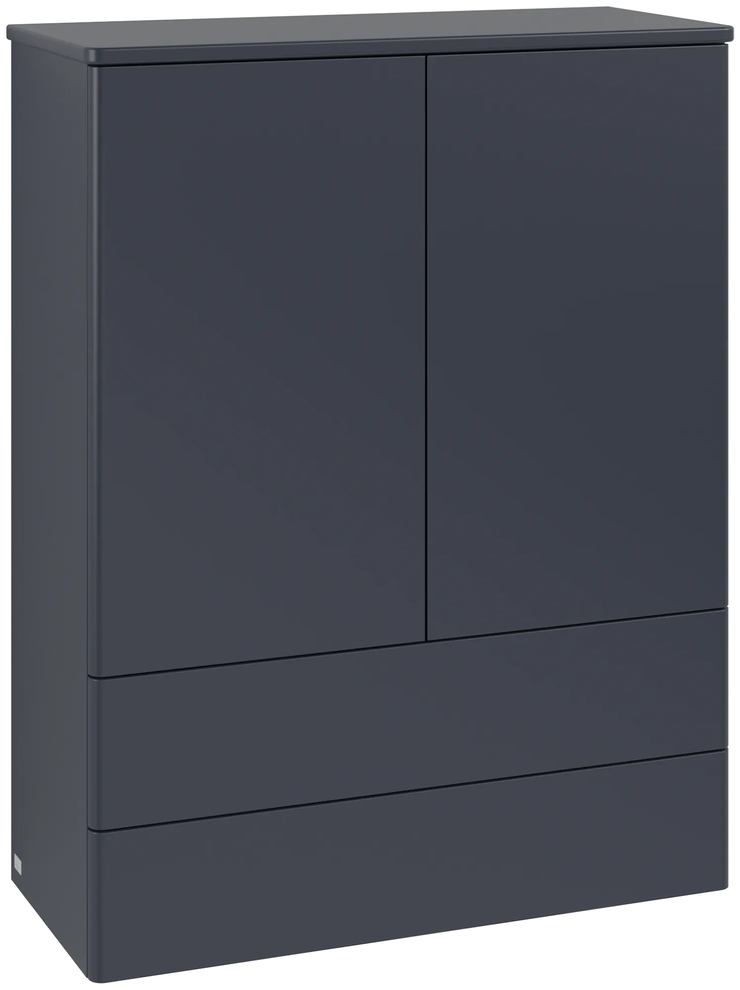 Obrázek VILLEROY BOCH Antao Highboard, 2 doors, 814 x 1039 x 356 mm, Front without structure, Midnight Blue Matt Lacquer / Midnight Blue Matt Lacquer #K47000HG