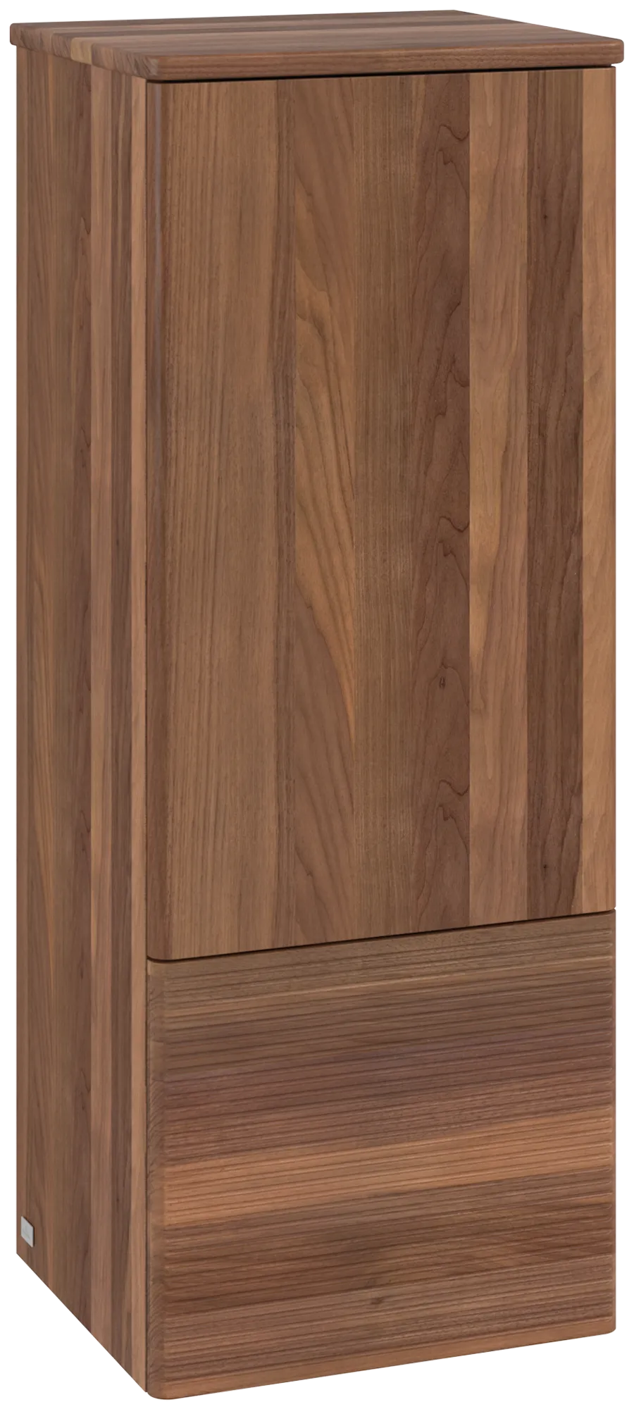 Bild von VILLEROY BOCH Antao Mittelschrank, 1 Tür, 414 x 1039 x 356 mm, Front mit Struktur, Warm Walnut / Warm Walnut #K43100HM