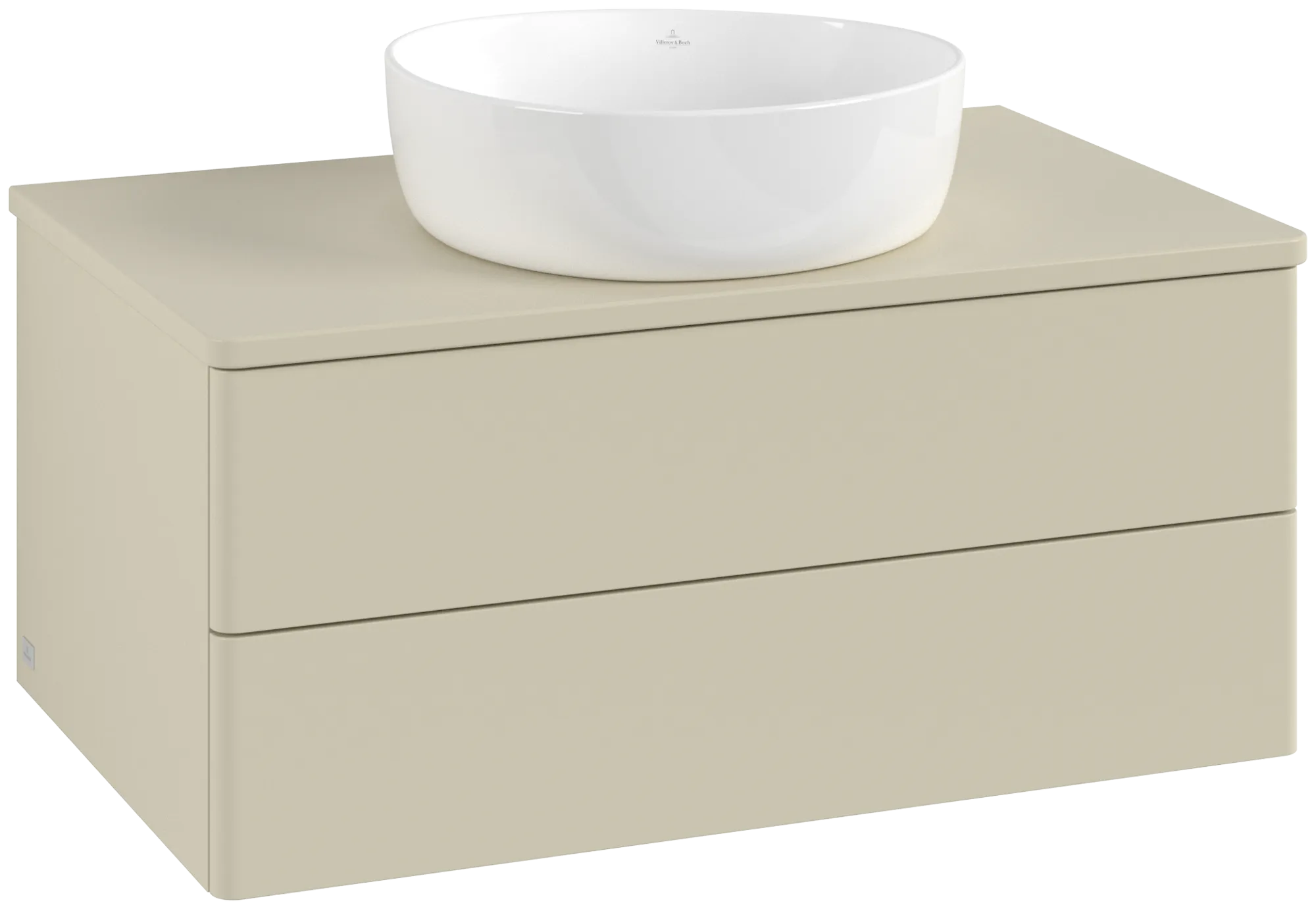 Obrázek VILLEROY BOCH Antao Vanity unit, with lighting, 2 pull-out compartments, 800 x 360 x 500 mm, Front without structure, Silk Grey Matt Lacquer / Silk Grey Matt Lacquer #L19050HJ