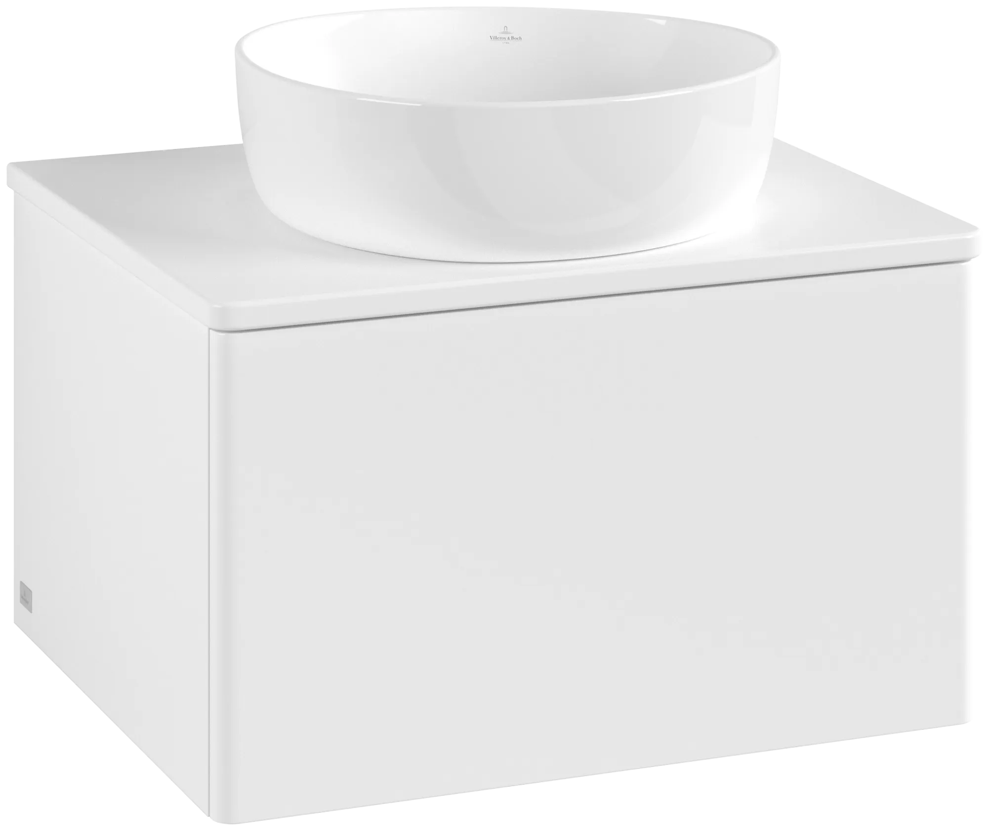 Bild von VILLEROY BOCH Antao Waschbeckenunterschrank, mit Beleuchtung, 1 Auszug, 600 x 360 x 500 mm, Front ohne Struktur, White Matt Lacquer / White Matt Lacquer #L29050MT