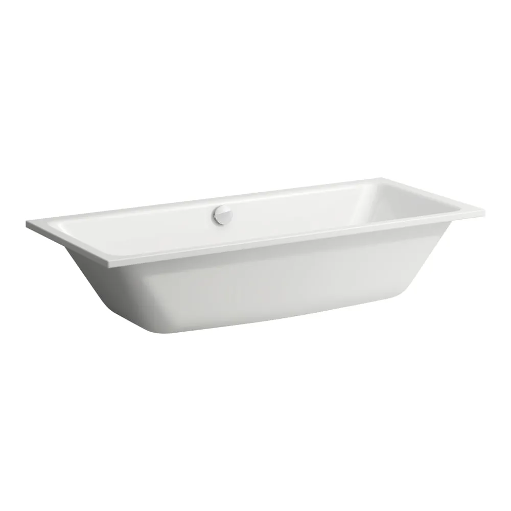Bild von LAUFEN PRO S Badewanne, Einbauversion, rechteckig, Stahl emailliert (3,5 mm), mit Schallschutzmatten zur Erfüllung der DIN 4109 1800 x 800 x 575 mm #H2271807570401 - 757 - Weiß matt