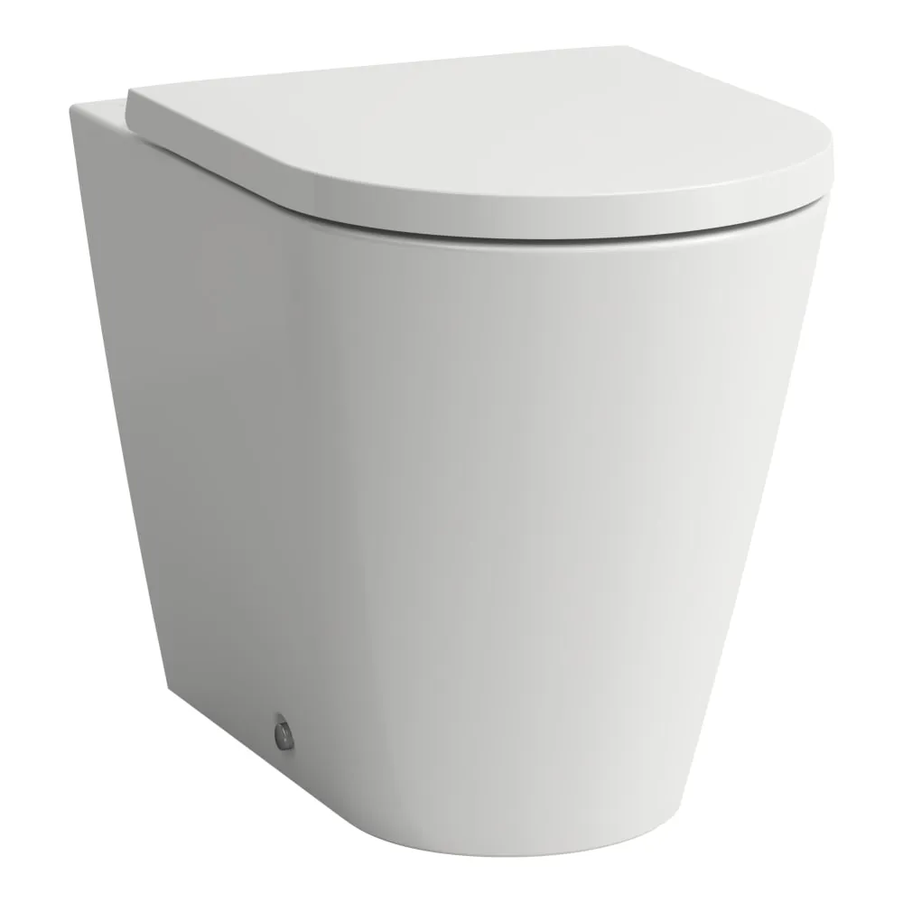 Bild von LAUFEN Kartell LAUFEN Stand-WC, Tiefspüler, spülrandlos, Abgang waagerecht/senkrecht 560 x 370 x 430 mm #H8233377160001 - 716 - Schwarz matt