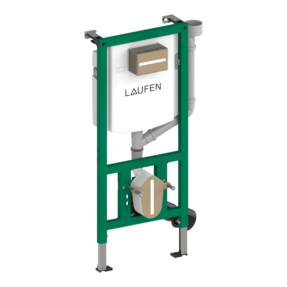 Bild von LAUFEN INEO INEOLINK Installationselement mit Spülkasten für Wand-WC, mit Geruchsabsaugung-Anschluss an die Gebäude-Abluftinstallation 500 x 135 x 1120 mm #H9201180000001