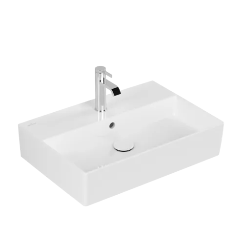 Bild von VILLEROY BOCH Memento 2.0 Waschbecken, 600 x 420 x 135 mm, Weiß Alpin CeramicPlus, mit Überlauf #4A2260R1