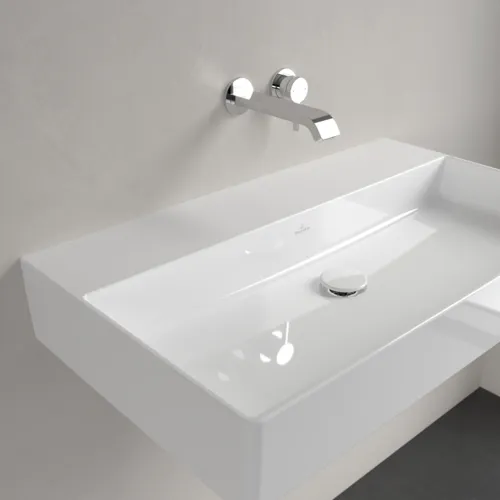 Bild von VILLEROY BOCH Memento 2.0 Waschbecken, 800 x 470 x 140 mm, Weiß Alpin CeramicPlus, ohne Überlauf #4A2283R1