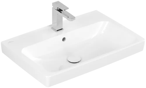 Bild von VILLEROY BOCH Architectura Waschbecken, 650 x 445 x 165 mm, Weiß Alpin, mit Überlauf, Unterseite geschliffen #4A87KG01