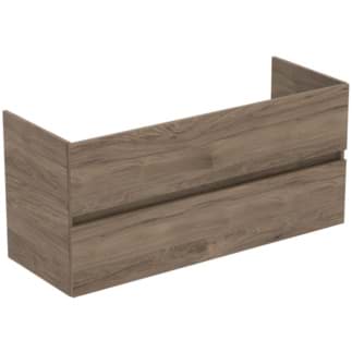 Picture of IDEAL STANDARD Eurovit+ 120cm wall mounted vanity unit with 2 drawers, flint hickory #R0266Y9 - Flint hickory