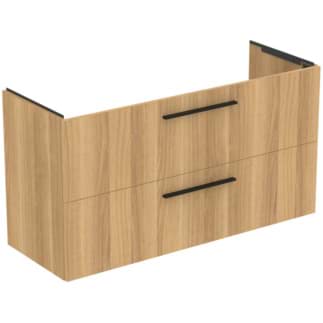 Bild von IDEAL STANDARD i.life A Möbelwaschtischunterschrank 1200x440mm, mit 2 Softclose Auszügen #T5258NX - Eiche Natur