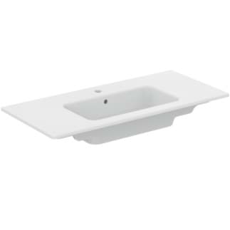 Bild von IDEAL STANDARD Eurovit Möbelwaschtisch 1015x465mm, mit 1 Hahnloch, mit Überlaufloch (rund) #T531701 - Weiß (Alpin)