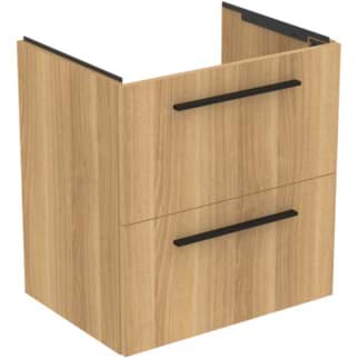 Obrázek IDEAL STANDARD i.life A toaletní skříňka 600x440 mm, se 2 výsuvnými přihrádkami s měkkým zavíráním #T5255NX - přírodní dub