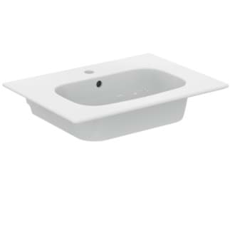 Bild von IDEAL STANDARD i.life A Möbelwaschtisch 640x460mm, mit 1 Hahnloch, mit Überlaufloch (rund) #T461901 - Weiß (Alpin)