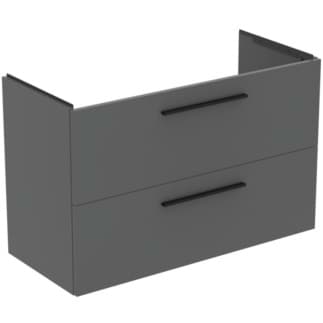Bild von IDEAL STANDARD i.life A Möbelwaschtischunterschrank 1000x440mm, mit 2 Softclose Auszügen #T5257NG - Quarzgrau