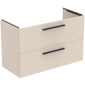 Bild von IDEAL STANDARD i.life A Möbelwaschtischunterschrank 1000x440mm, mit 2 Softclose Auszügen #T5257NF - Sandbeige