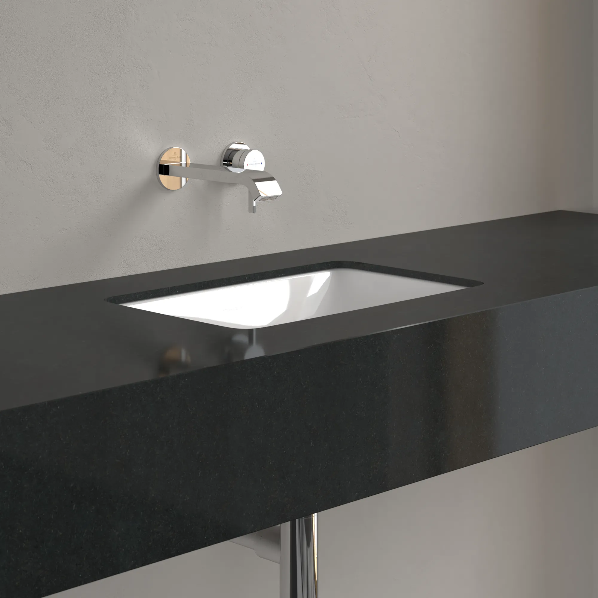 Bild von VILLEROY BOCH Loop & Friends Unterbauwaschbecken, 450 x 280 x 170 mm, Weiß Alpin, mit Überlauf #4A560001