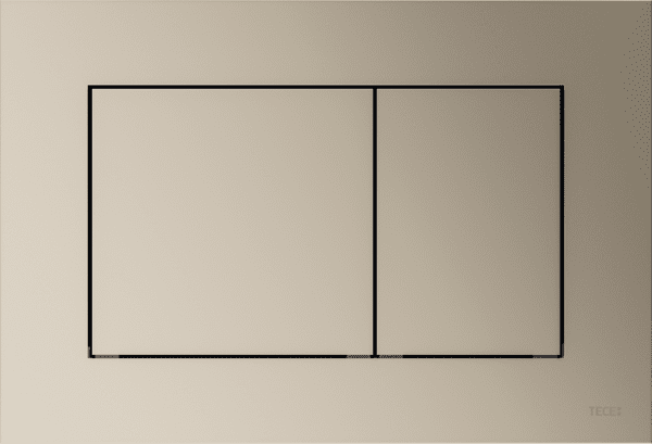 Bild von TECE TECEnow WC-Betätigungsplatte Kunststoff für Zweimengentechnik, Nickel metallic #9240418