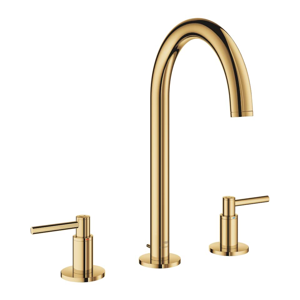 Bild von GROHE Atrio 3-Loch Waschtischbatterie, 1/2″ L-Size #20649GL0 - cool sunrise