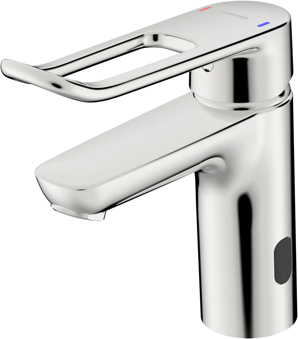 Picture of HANSA HANSACLINICA Hybrid Washbasin faucet, 3 V, Bluetooth #45252209