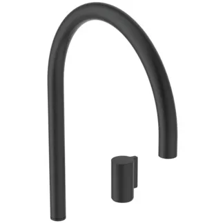 Picture of IDEAL STANDARD Solos sequential basin mixer with round spout, silk black #A7830XG - Silk Black