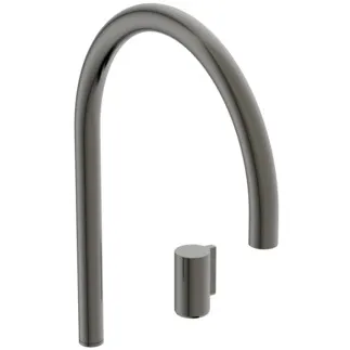 Picture of IDEAL STANDARD Solos sequential basin mixer with round spout, magnetic grey #A7830A5 - Magnetic Grey
