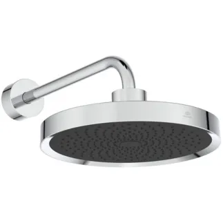 Picture of IDEAL STANDARD Solos round single function 330mm showerhead with light, horizontal arm #A7887AA - Chrome