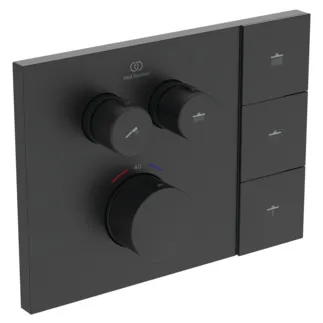 Picture of IDEAL STANDARD Ceratherm Solos thermostatic shower mixer for remote control, silk black #A7894XG - Silk Black