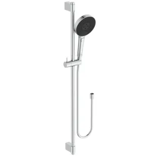 Picture of IDEAL STANDARD Solos 900mm shower rail set with 130mm 3 function handspray, chrome #A7898AA - Chrome