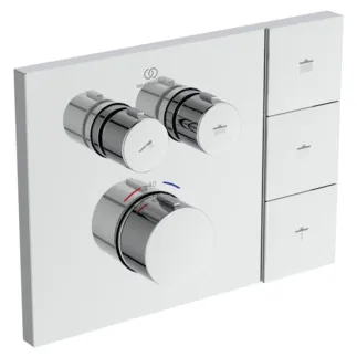 Picture of IDEAL STANDARD Ceratherm Solos thermostatic shower mixer for remote control, chrome #A7894AA - Chrome
