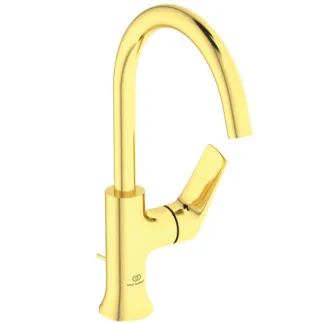 Obrázek IDEAL STANDARD Umyvadlová baterie La Dolce Vita s vysokou výpustí, průmět 169 mm #BD657A2 - kartáčované zlato