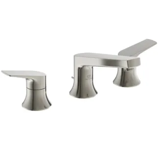 Obrázek IDEAL STANDARD Umyvadlová baterie La Dolce Vita se 3 otvory, 130 mm výčnělek #BD661GN - nerezová ocel