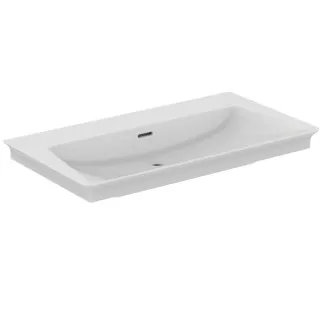 Obrázek IDEAL STANDARD Nábytkové umyvadlo La Dolce Vita 860x470 mm, bez otvoru pro baterii, s otvorem pro přepad (štěrbinové) #E2701MA - Bílá (Alpine) s Ideal Plus