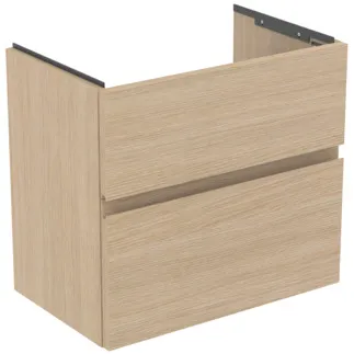 Picture of IDEAL STANDARD Finesse 60cm x 38cm wall mounted vanity unit with 2 drawers, white oak #E3379US - White Oak