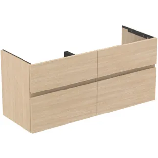 Obrázek IDEAL STANDARD Dvojitá toaletní skříňka Finesse nábytek 1200x440 mm, se 4 výsuvnými přihrádkami Soft-Close #E3390US