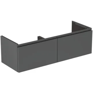 Obrázek IDEAL STANDARD Dvojitá toaletní skříňka Finesse nábytek 1200x440 mm, se 2 výsuvnými přihrádkami s měkkým zavíráním #E3389Y2 - antracit matný