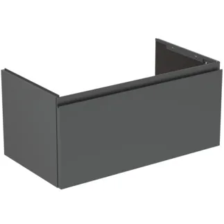 Picture of IDEAL STANDARD Finesse 80cm x 44cm wall mounted vanity unit with 1 drawer, matt anthracite #E3383Y2 - Matt Anthracite