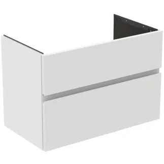 Picture of IDEAL STANDARD Finesse 80cm x 44cm wall mounted vanity unit with 2 drawers, matt white #E3387Y1 - Matt White